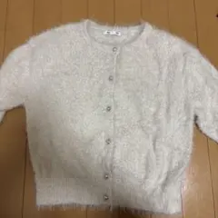 シャイニークルーネックカーディガン　GU