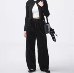 GU ジーユー レディース コーデュロイバレルレッグパンツ　 Lサイズ