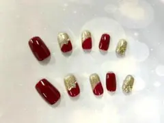 ハンドメイド ネイルチップ１０個セット ゴージャス