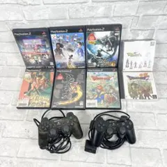 PS2 ソフト 6本 初代プレステ ソフト2本 コントローラー 2点 まとめ売り