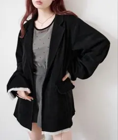 【2月最終値下げ】Kastaneコーデュロイオーバージャケット　ブラック