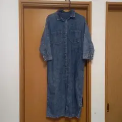 デニムロングワンピース(ロングジャケット)