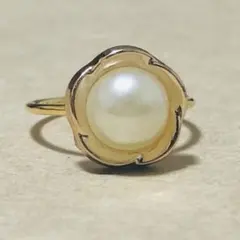 フラワー パール リング