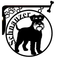 シュナウザー　シュナ吊看板！タイプ2