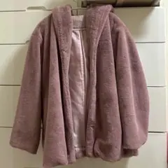 one after another NICE CLAUP ファーコート ピンク