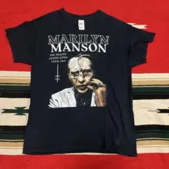 2012年製 マリリンマンソン ダブルクロス USツアー Tシャツ Lサイズ 黒 2012年製 マリリンマンソン ダブルクロス USツアー Tシャツ Lサイズ 黒