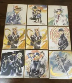 【名探偵コナン】ミニ色紙セット 安室透 赤井秀一 怪盗キッド 工藤新一