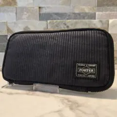 美品　PORTER ポーター　ドローイング　長財布　ラウンドジップ　現行タグのサムネイル