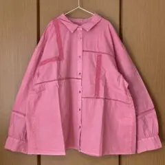 【新品】＊SM2＊レースブロッキングシャツ