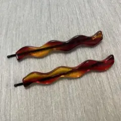 うねりのニュアンスデザインヘアピンセット　昭和レトロのサムネイル