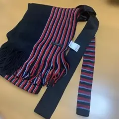 コムサイズム　ニットネクタイ　マフラー　美品