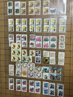使用済切手 ふるさとの花40枚V58 - メルカリ