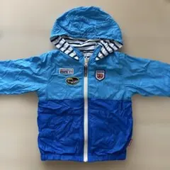 ミキハウス ジャケット 100cm 青　プッチーく