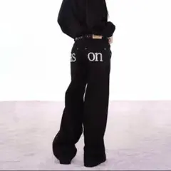as"on アズオン SMOG WIDE PANTS ブラック ason 韓国