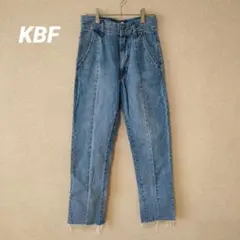 KBF デニム ハイウエストデニム ライトブルー カットオフのサムネイル