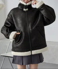 ショート/ミドルB-3 フェイクムートンジャケット