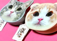 【未使用セット】猫 ネコ 立体 ダイカット もちまる日記 ポーチのサムネイル