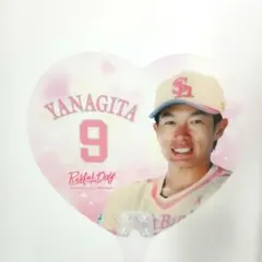 柳田悠岐 若鷹ガチャ 2026 ピンクフルデーver シークレット うちわ