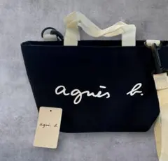 agnes b. アニエスベー　2WAY キャンバス ショルダーバッグ　未使用品のサムネイル