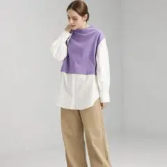 green label relaxing フハクコンビシャツ レイヤードのサムネイル