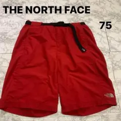 ナイロンショートパンツ 赤 ベルト付き メンズ S ノースフェイス ハーフパンツのサムネイル