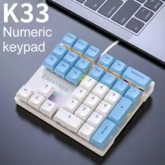 APAYADO K33 有線テンキー　赤軸