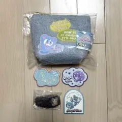 エンジェルブルー エニマイくじ C.E.F賞 ポーチ ヘアクリップ ステッカー