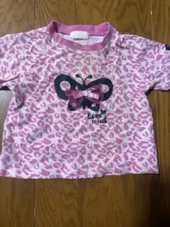 翌日発送❣️ ギャル服　Love wink 蝶々モチーフ ヒョウ柄 Tシャツのサムネイル