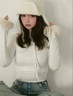 2026年最新】andmary ravi fur tops whiteの人気アイテム - メルカリ