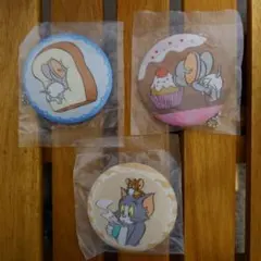 トムとジェリー ふぁぶりっく缶チャーム　3種