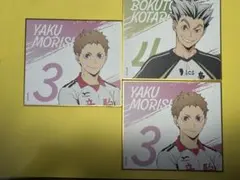 【守備力100万倍】ハイキュー!! 夜久衛輔×2枚＆木兎光太郎 ミニ色紙セット