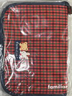 【新品未使用】familiar ファミリア 母子手帳ケース 赤チャック
