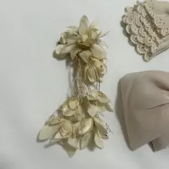 ハンドメイド 髪飾り お花 ヘアクリップ コサージュ 2way