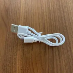 未使用　2個USB to Micro USBケーブル ホワイト