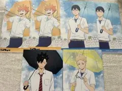 비매품 アニメイト特典ハイキュー雨上がりの帰り道フェアポストカード 6장 세트