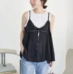 フリークスストア　インド レーヨン シャンタン レース キャミ ビスチェのサムネイル