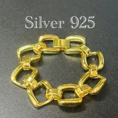 Silver925 メンズ レディース ブレスレット シルバー925 ゴールド