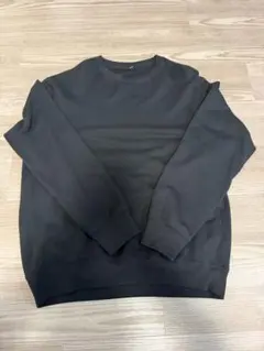 ユニクロUNIQLO スウェットシャツ　メンズ　Lブラック　長袖