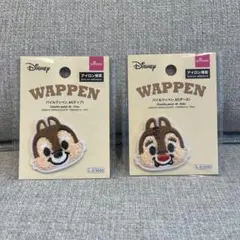 ディズニー パイルワッペン M チップ デール 2枚セット