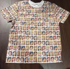 Disney ディズニープリンセス 総柄 Tシャツ 半袖 ホワイト Mサイズ