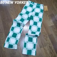 80’NEW YORKER パッチワークパンツ レア 未使用チョイ難