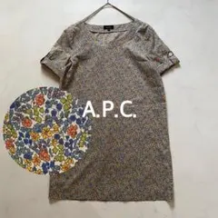 A.P.C. アー・ペー・セー　リバティ柄 チュニック ワンピース 半袖のサムネイル