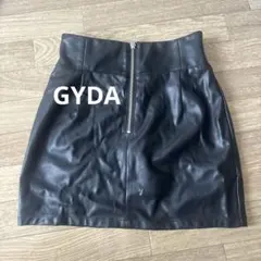 GYDA フェイクレザー タイトミニスカート ブラックのサムネイル
