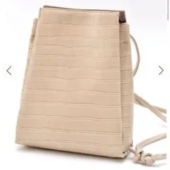 Rename フェイクレザー クロコ柄　2way トートバッグ、ショルダーバッグ