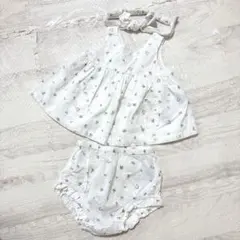 美品 Baby GAP ワンピース ブルマ ターバン セット 花柄 ワンピースのサムネイル