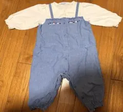 familiar 刺繍付きロンパース 70cm ファミリア