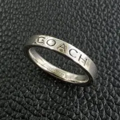 COACH コーチ リング 11号 シルバー 925 ロゴ 指輪 SV925