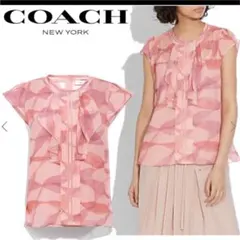 新品 COACH コーチラッフルフリルブラウスのサムネイル