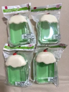 新品　DAISO ダイソー ケース　キーホルダー　クリームソーダ　フロート　緑のサムネイル