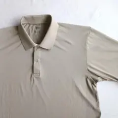 ユニクロ ドライEXポロシャツ ベージュ　X Lサイズ　メッシュ（ニット）